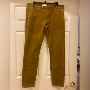 Cabi mustard corduroy skinny pants, size 12